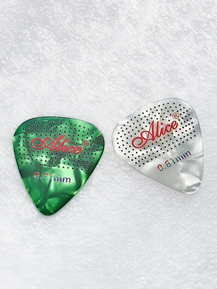 Alice Guitar Picks Celluloid Non-slip Particles 6 Pieces Guitar Accessories