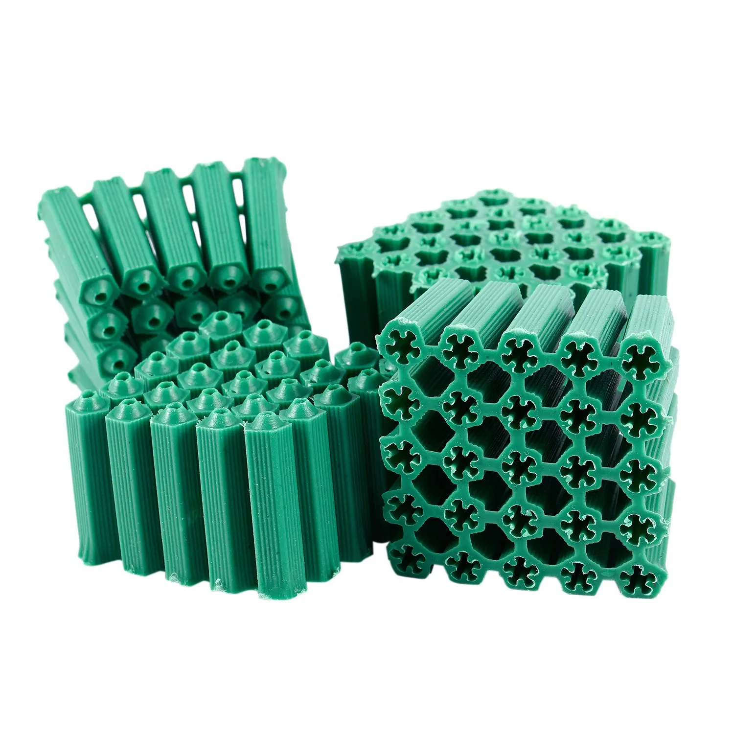 Hot New Mounting screws green 6 mm non-slip plastic dowel 100 pieces