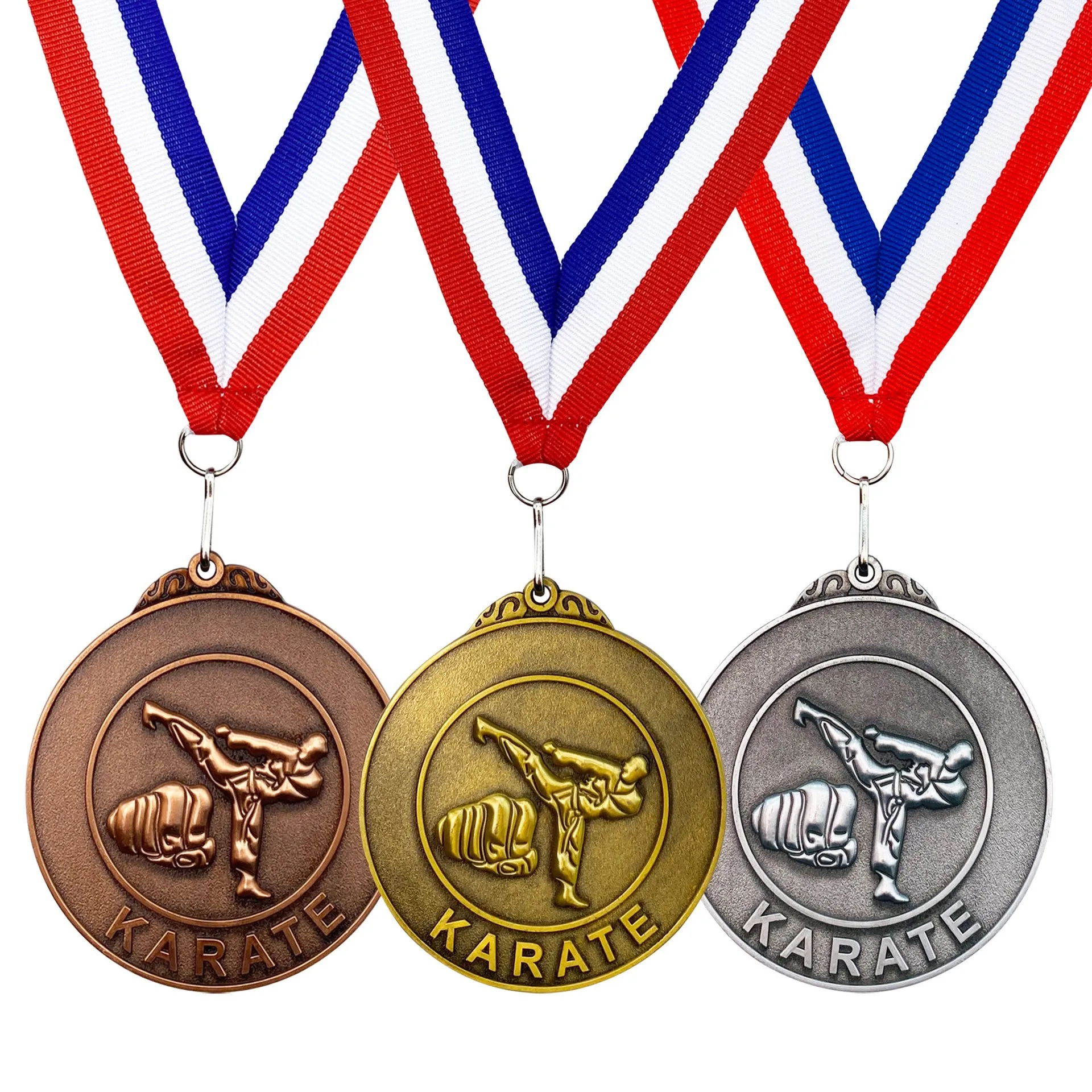 Spot Karate Boxing Competition Medals Plated with Ancient Medals, Popular Products