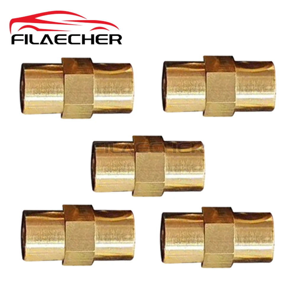 5PCS M8/M10 Gas Nozzle Thread Copper Sleeve For Double-ended Air Suspension Compressor Repair Kit