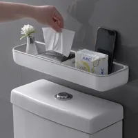 Wall Hanging Toilet Bathroom Storage Cabinet Rack Punch Free Multifunctional Artifact Above Toilet Rack Shelf Organizer