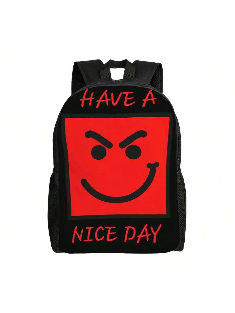 

Adult Minimalist Backpack Black Red Accent Lightweight Daily Commute Travel Office Bag