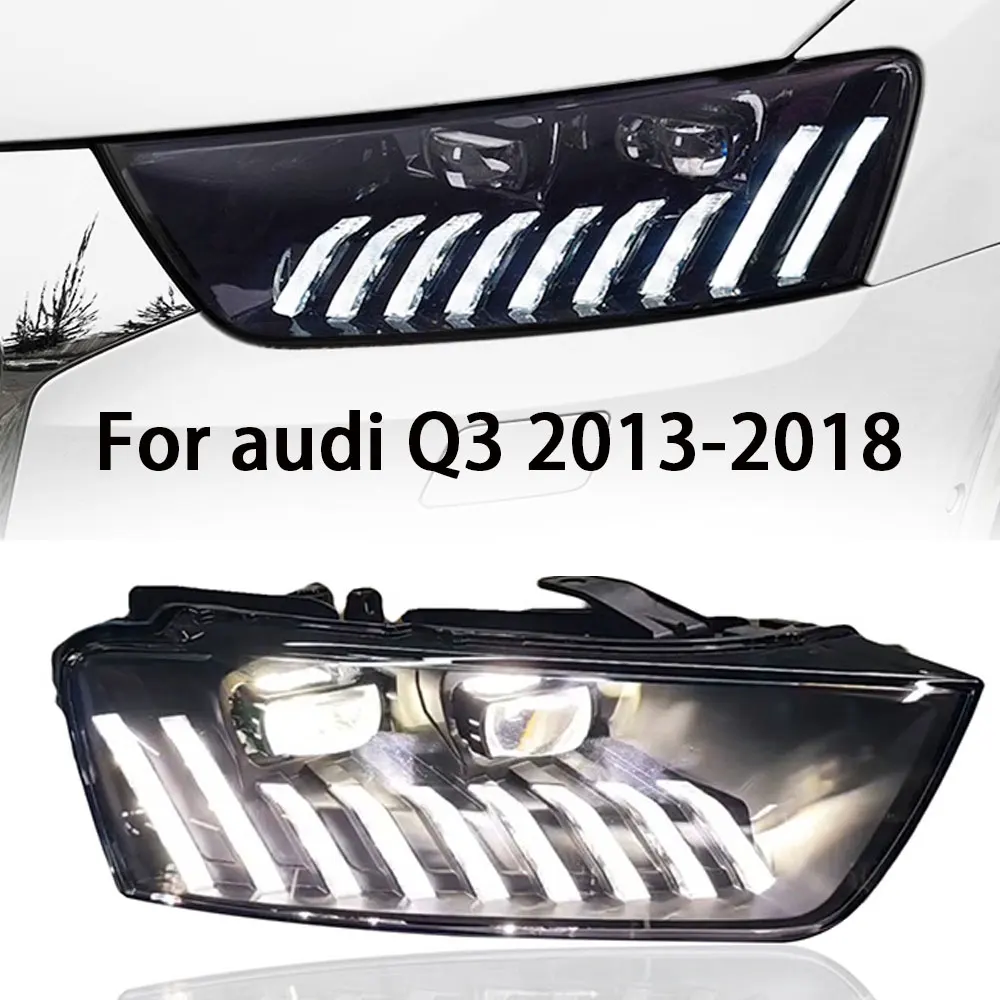 

Автомобильные фары для Audi Q3 2013-2018 светодиодные автомобильные лампы дневные ходовые огни динамические указатели поворота автомобильные аксессуары