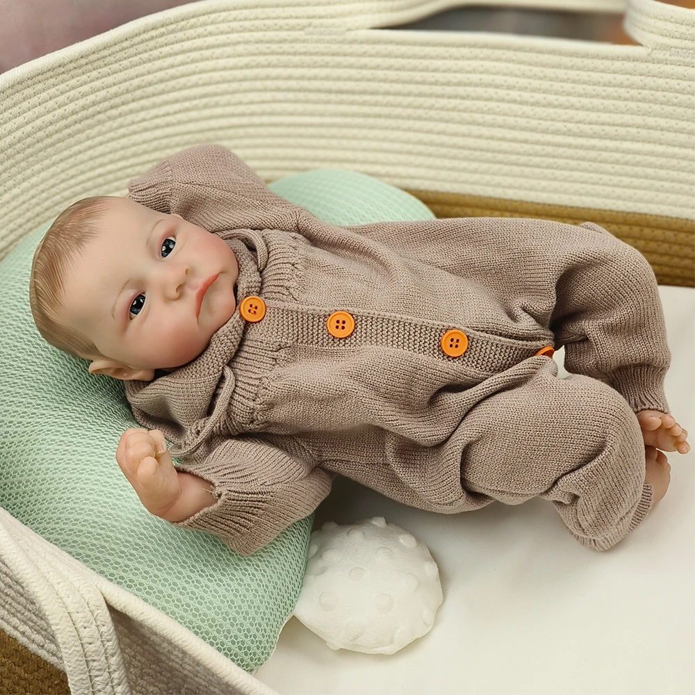 

48CM Reborn Doll Handmade Very Lifelike Baby 3D Skin with Hand-Paint Hair Visible Veins High Quality Dolls Toys