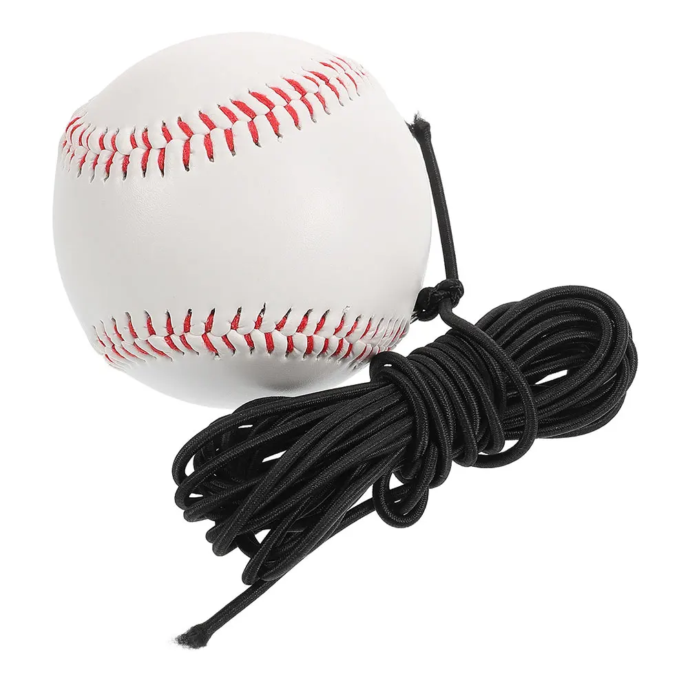 1 set honkbaltrainingsapparatuur multifunctionele swingtrainer elastisch touw voor het slaan van pitching weerstandsbanden draagbaar