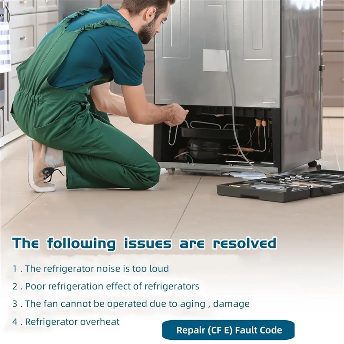 EAU64843803 Condenser Fan Motor Assembly for Refrigerator Evaporator Fan Motor Replace Z40E12MS1A0-57K06 DC 12V 1A-T33C