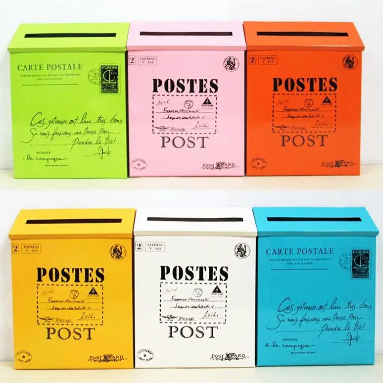 

Retro Iron Box Mailbox Wall Mounted Home Decorative Prop Photoaphy Wall Art Home Decor New Chinese Sle from Bhutan