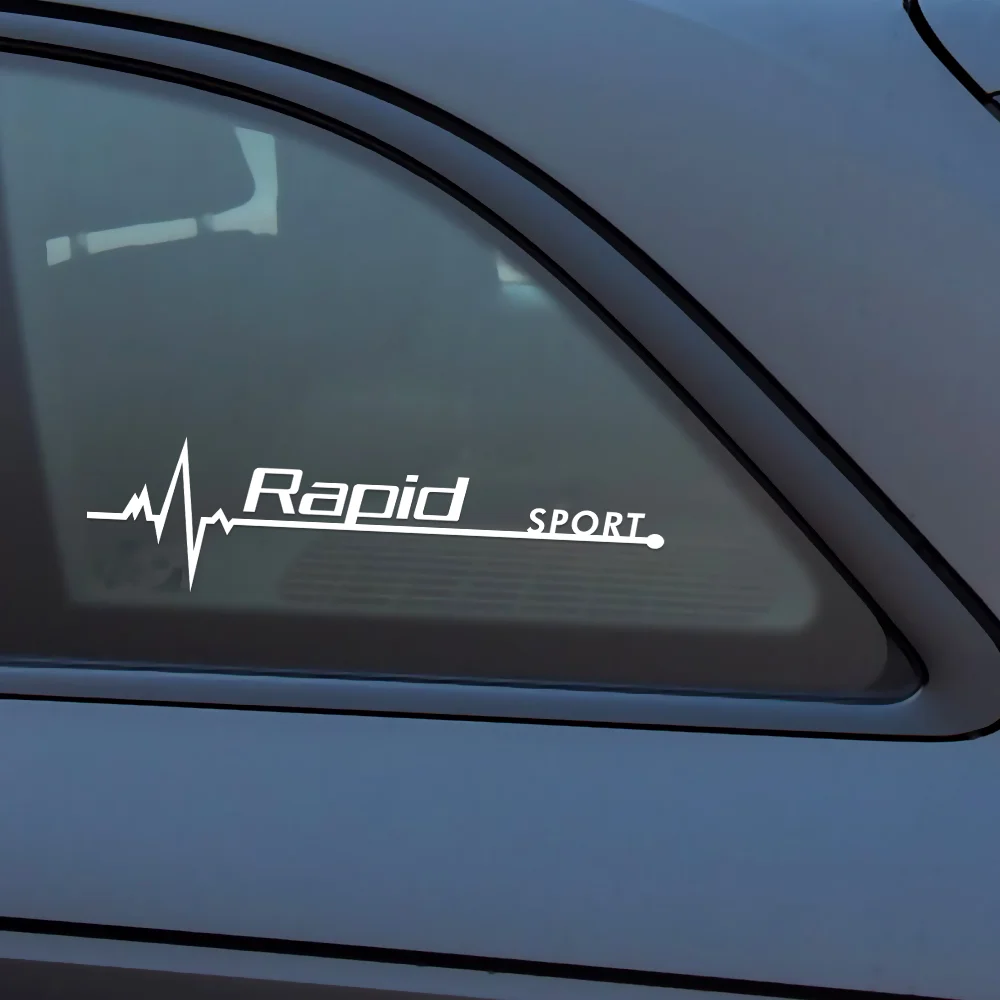 2pcs Car Styling Window Body Sticker Emblem Decor Auto Accessories For Skoda Octavia Superb Scala Rapid Kamiq Fabia Kodiaq S VII