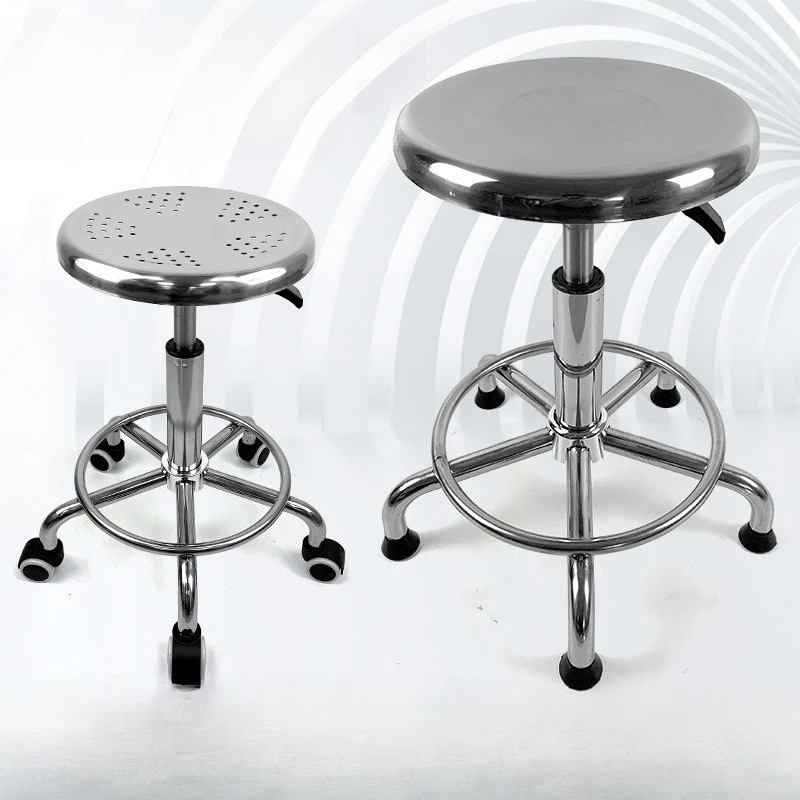 Stainless steel lifting chair 304 household laboratory stool beauty stool assembly line work stool