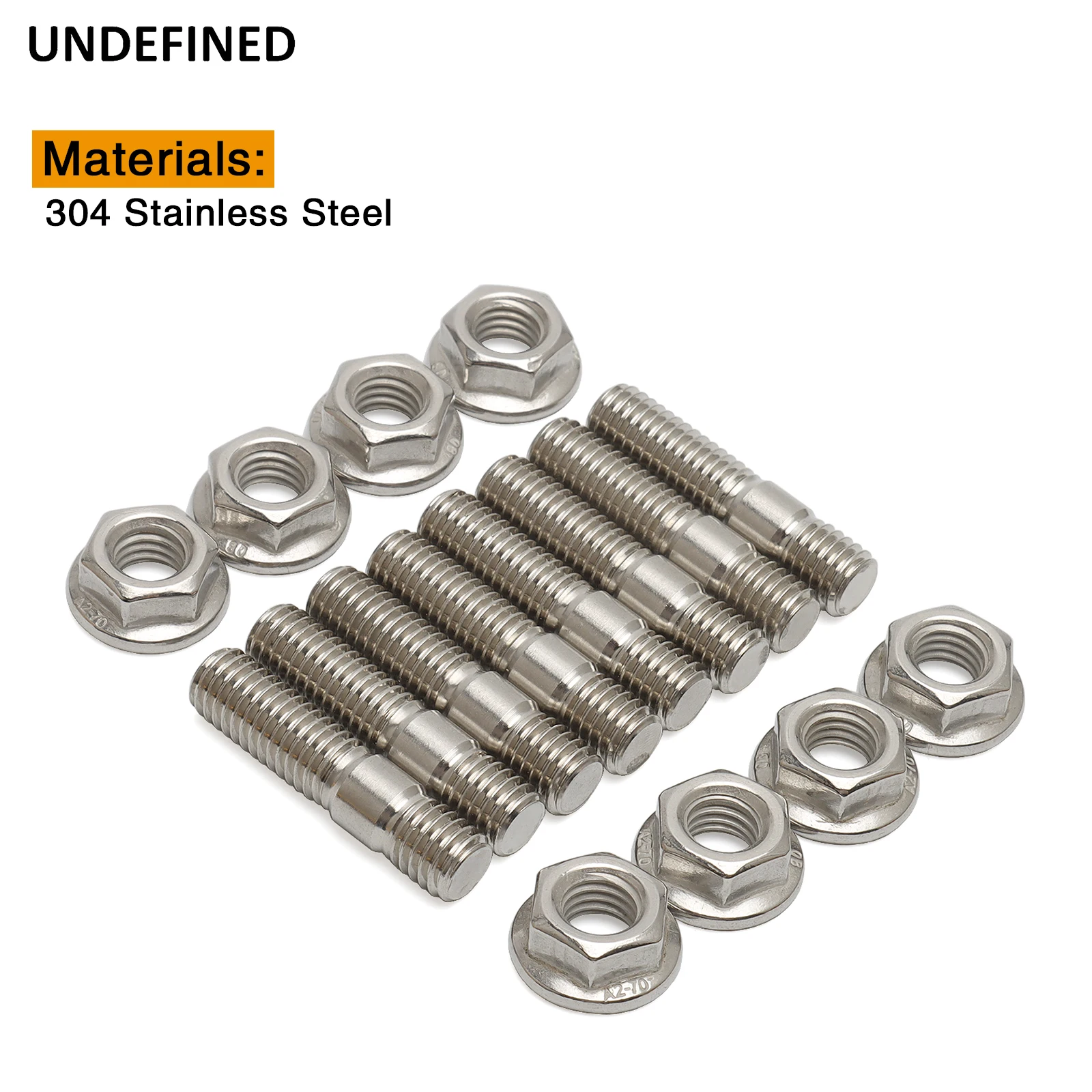 Exhaust Manifold Stud Serrated Nuts Bolts Screw M8*35 For Yamaha Fazer VMAX Suzuki Bandit Honda Kawasaki Ninja ZX-14R ZX-6R ZX6R