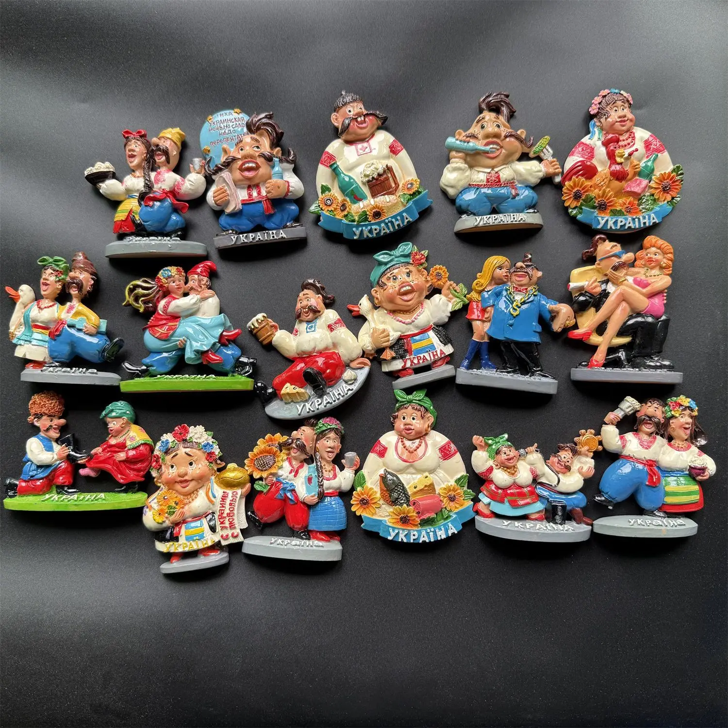 

Ukrainians 3D Fridge Magnets Tourism Souvenir Resin Refrigerator Magnets Sticker Collection Handicraft Gift Home Decoration