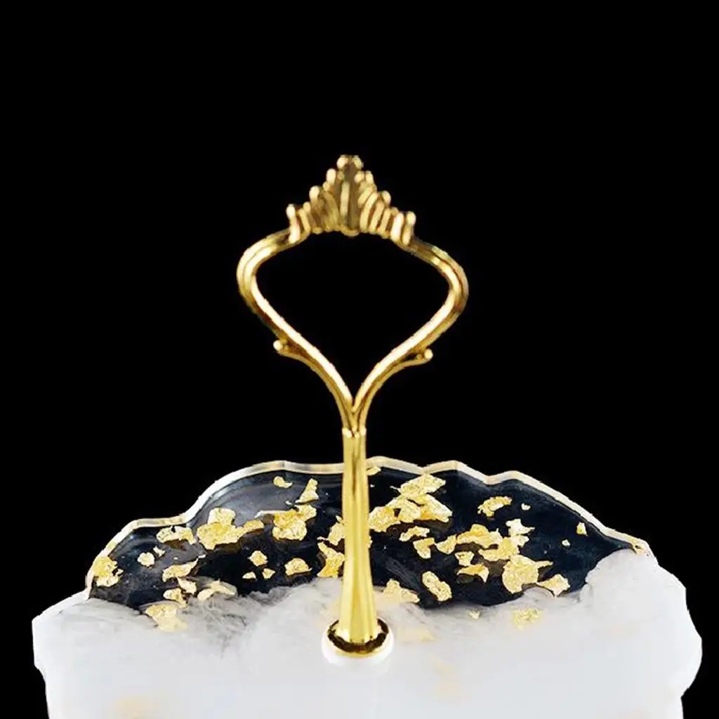 3 Tiers Fruit Dish Coaster Resin Casting Silicone Mold Stand Agate Epoxy DIY
