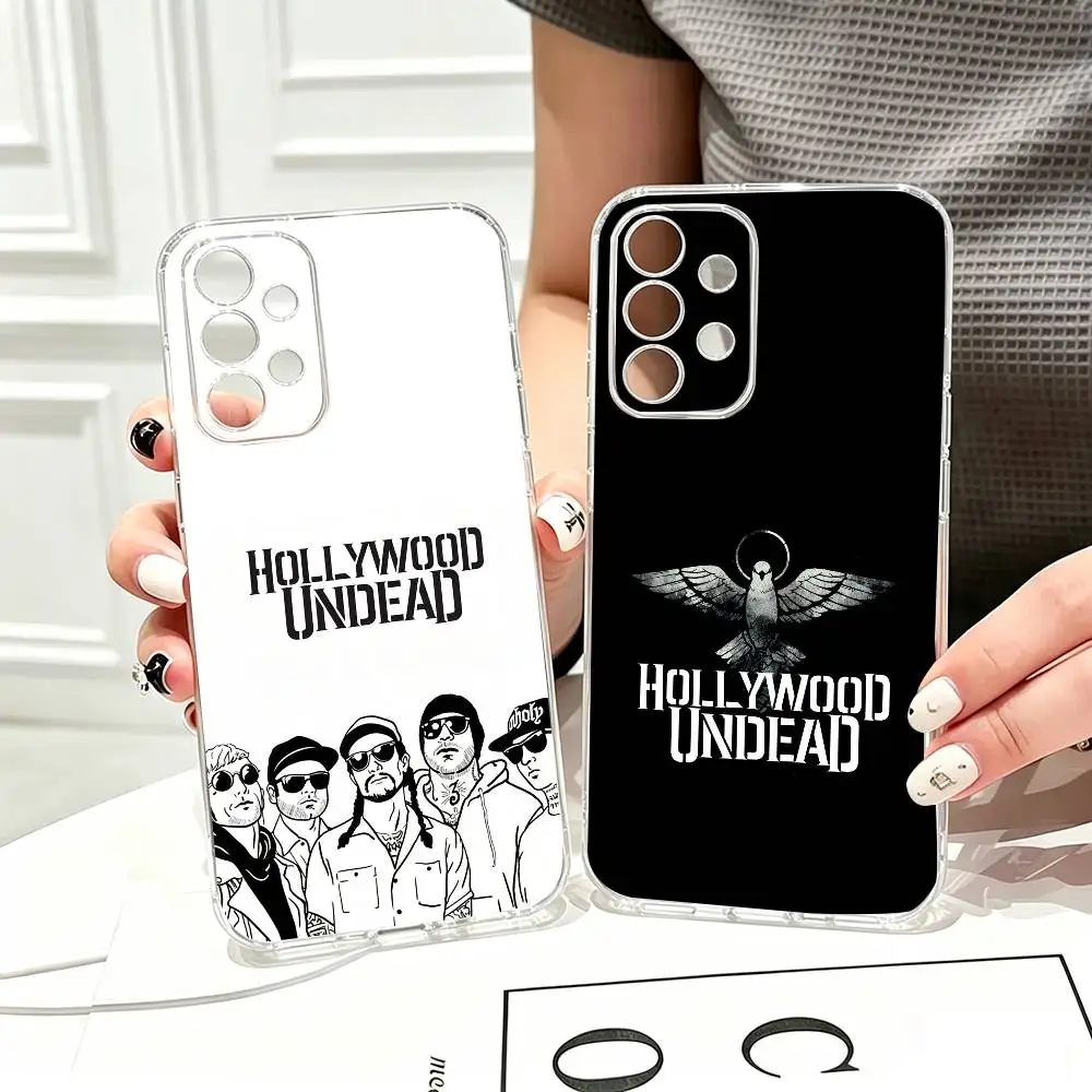Чехол для телефона H-Hollywood U-Undead Band для Samsung S25, S24, S21, S22, S23, S30, Ultra, S20, Plus, Fe, прозрачный