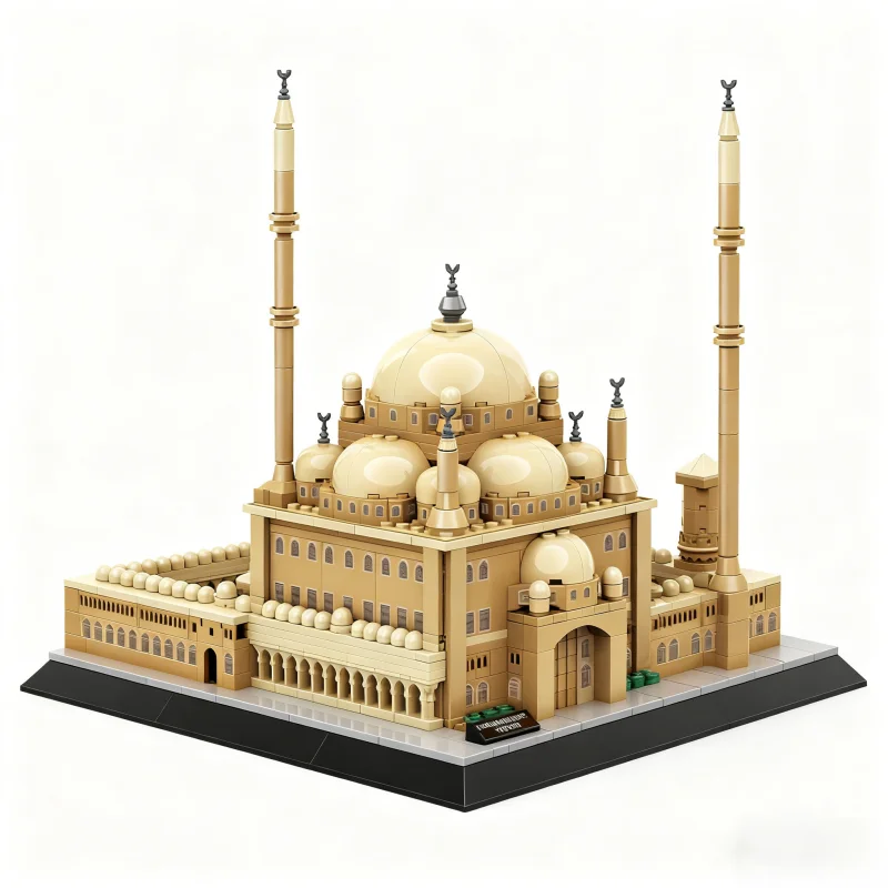 1346PCS Mexico Kukulkan Mayan Pyramid Kids Building Blocks Famous Architecture Assembled Model Puzzle Toys For Children Gifts