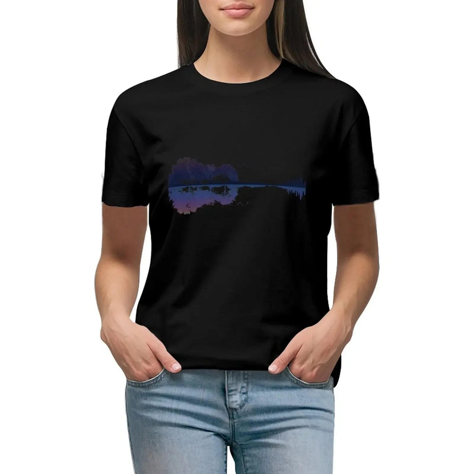 

Nature Guitar T-Shirt vintage anime tees sublime designer clothes Women luxury