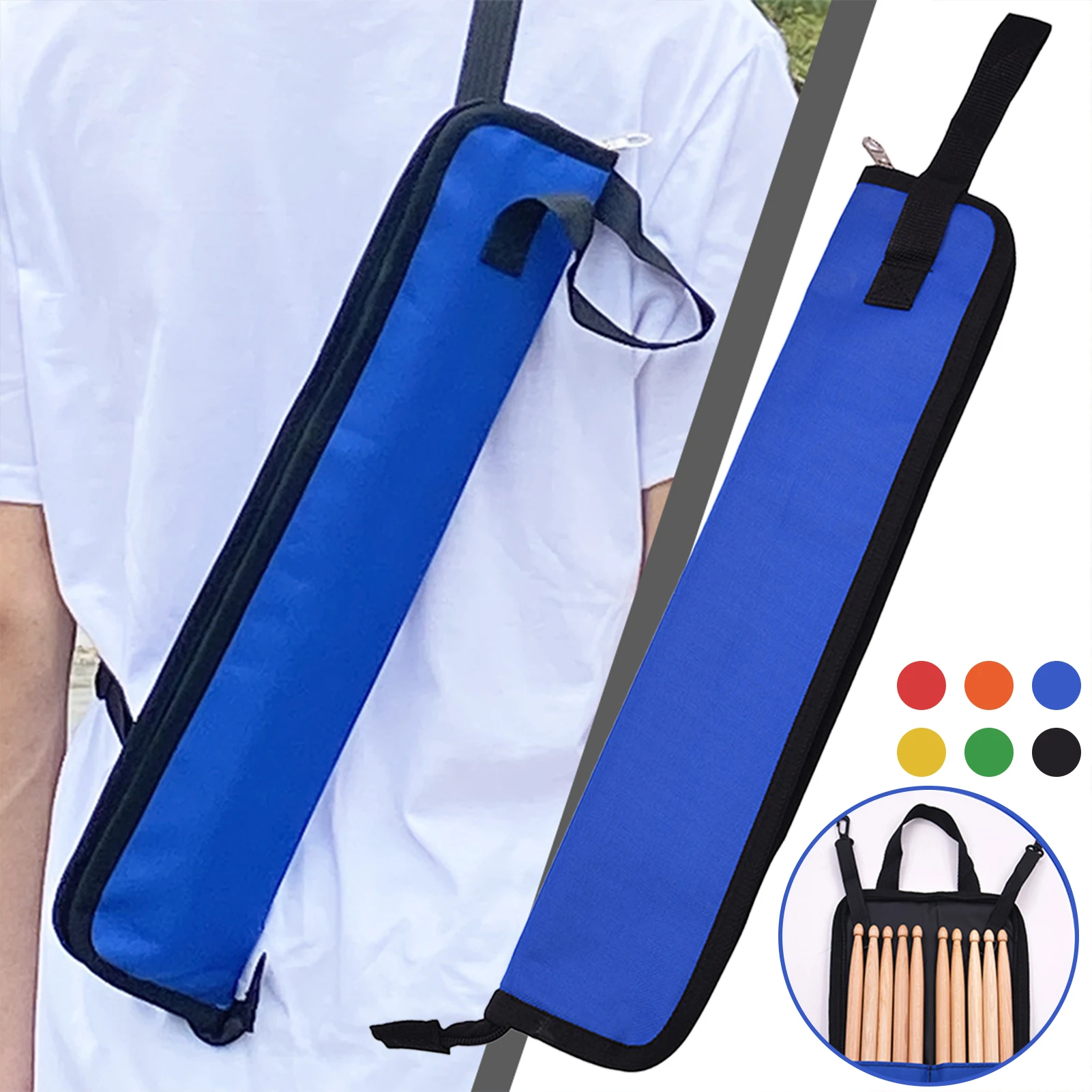 Drums Stick Bag Portable Multifunctional Drums Accessories Folks Drumstick Bag For Brushe Waterproof Thick Mallets Bag Kit Packs