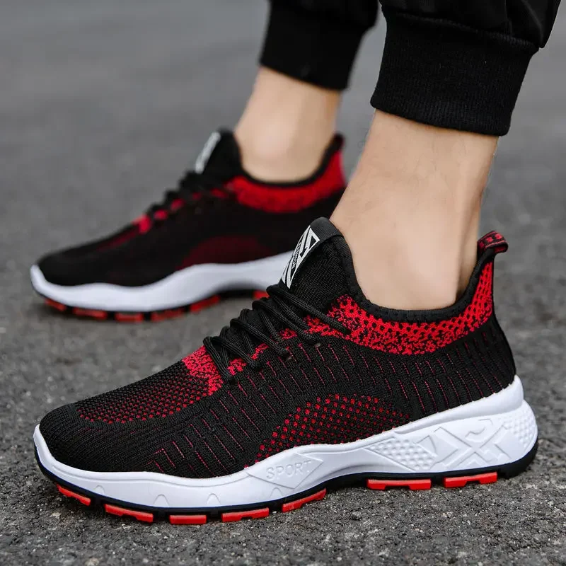 2026 New Spring Version Fashion Men's Sneakers and Casual Shoes Sports Shoes Mesh Fly-woven Sports Running Sneakers Man Shoes