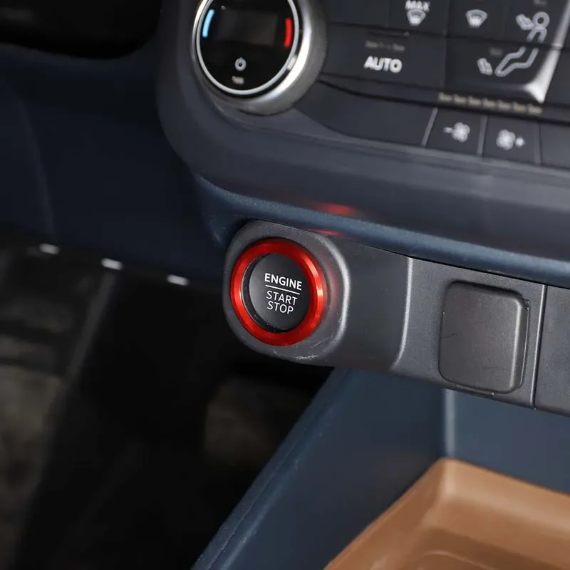 

For Ford Maverick 2022-2025 Aluminum Alloy Red Car One-button Start Button Switch Ring Cover Trim Interior Car Accessories