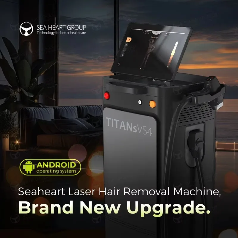 755nm 808nm 1064nmTriple Wavelength Diode Laser Hair Removal Machine Painless ICE Cooling for All Skin Types