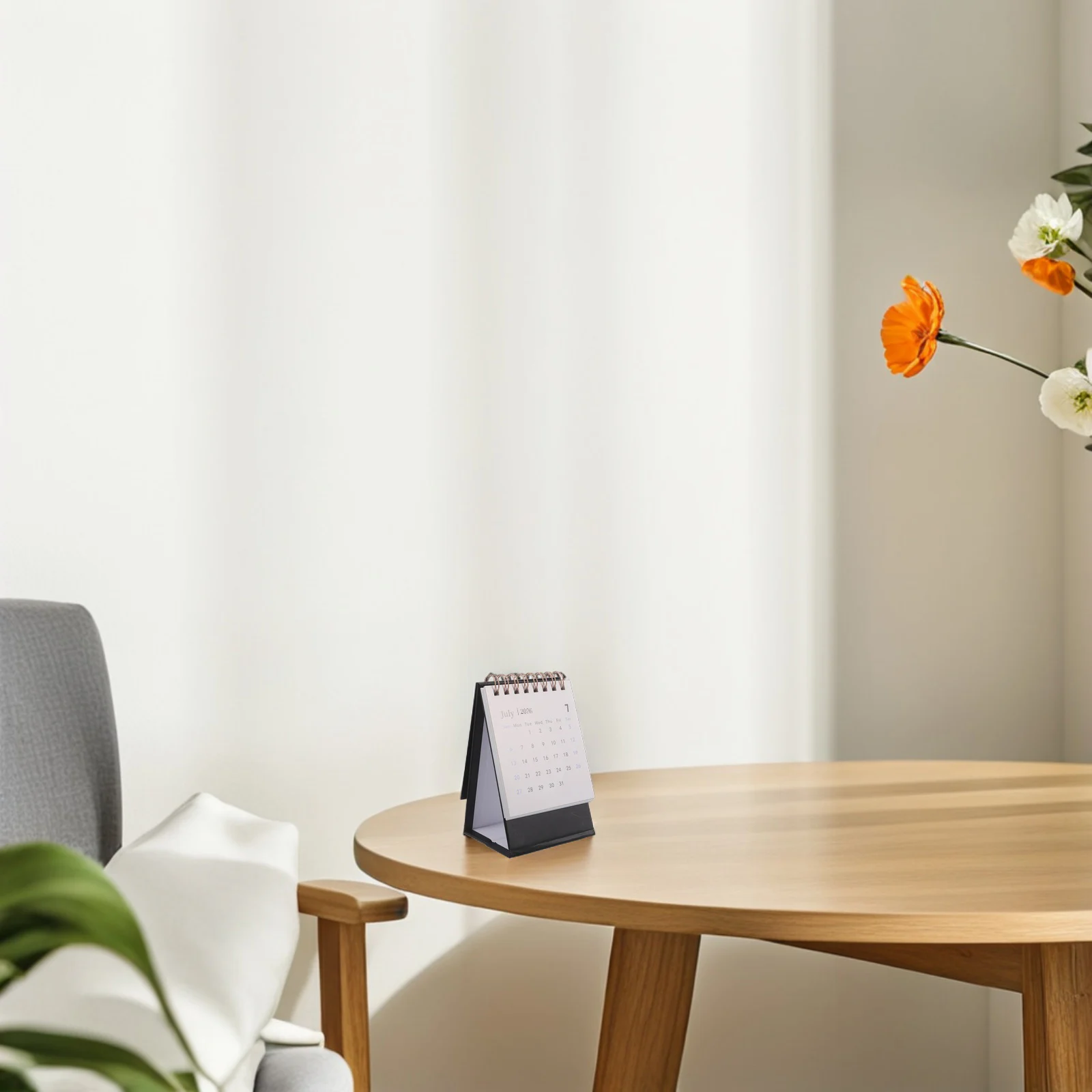 

1 Mini Desk 2026 Small Standing Flip Desktop Tabletop Planner For Home Office Bedside Shelf Schedule Organizer Portable Paper