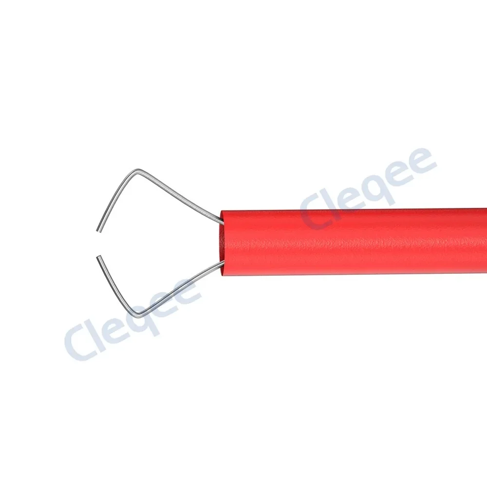 Cleqee P5004 2 Stück Schnelltest-Hakenclip, isolierte Prüfspitze mit 4-mm-Buchse, professionelles Hochspannungs-Elektro-DIY-Zubehör – Detail 2