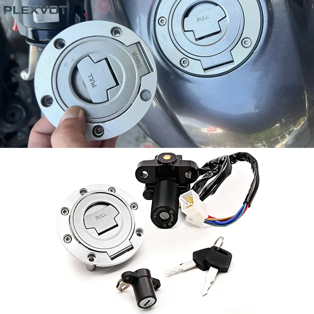 YZF-R6 MT09 MT07 Motorcycle Fuel Gas Cap Ignition Switch Seat Lock Key Kit For Yamaha  YZF R6 YZFR6 MT-09 MT-07 MT 09 07