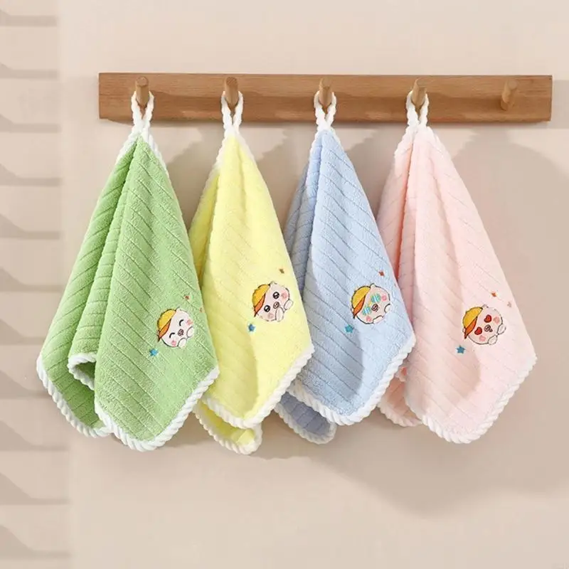 

Q22D Animal Design Coral Fleece Towel Hand Towel Handkerchief for Infant Babies