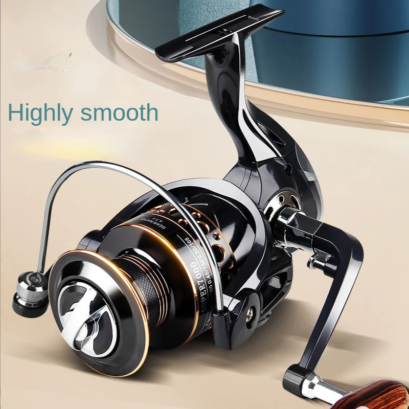 Spinning Fishing Reels Metal Spool 21kg Max Drag 5.2:1 High Speed Spinning Reels Sea Rod Wheel Long Throw Reel