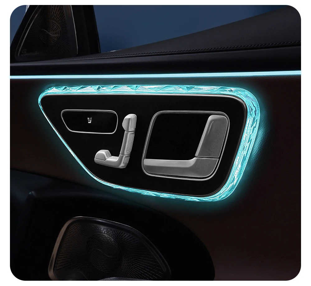 Für Mercedes Benz C/GLC/E Klasse W206 X254 W214 AMG GT EQE EQS Auto Kristall-Türleuchtenrahmen Leseleuchten-Verkleidung Zubehör – Detail 19