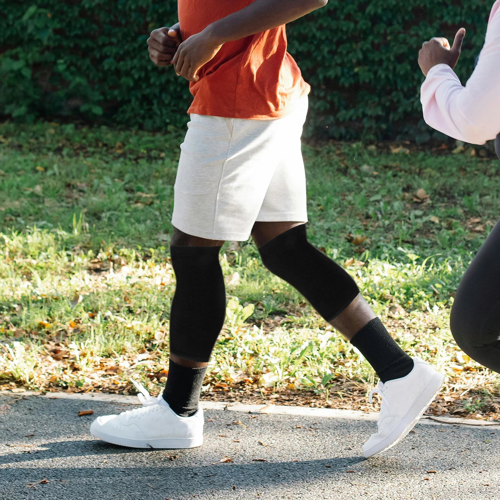 

Thickened Knee Pads Double Layer Composite Fleecelined Windproof Cycling Protective Knee Warmers Warm Leg Warmers Winter