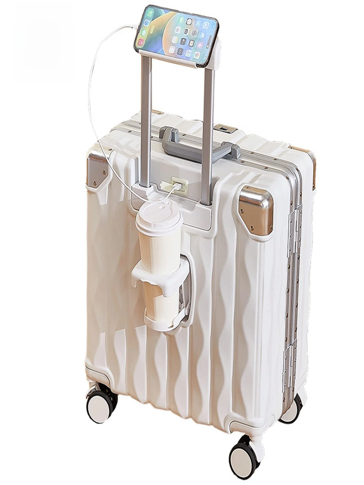 حقيبة سفر صغيرة محمولة مقاس 3 بوصة حقيبة عجلة Street Sle ABS + PC مادة نمط سابق مع Lo