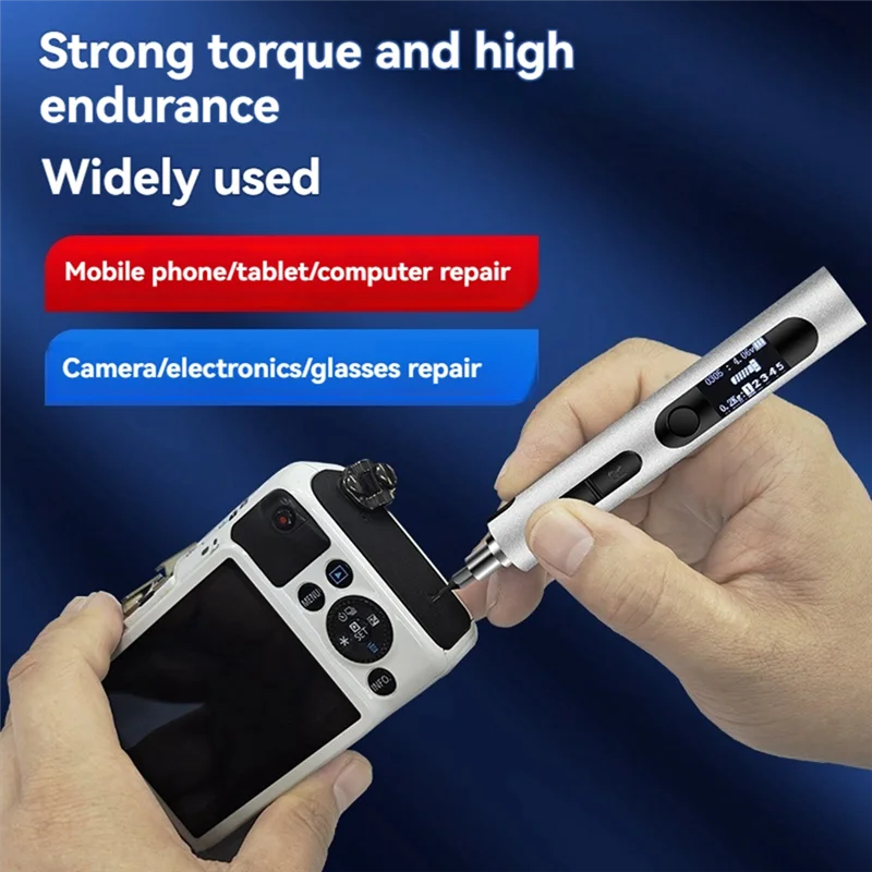 

Classy-Electric Screwdriver Set With Torque Multi-Function Torque Adjustment Function 32-In-1 Home Appliance Repair Tool Silver