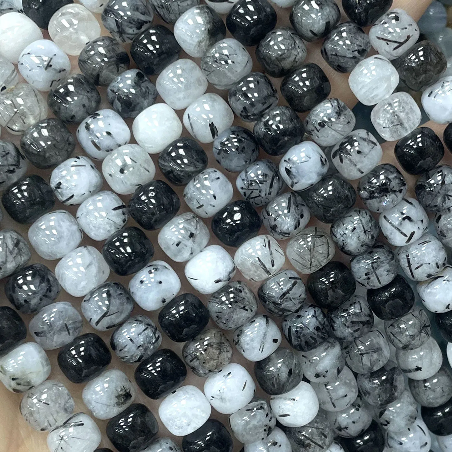 7X8MM Natürliche Edelsteinperlen Vintage Citrin Aquamarin Apatit Lose Zwischenperlen für Schmuckherstellung DIY Armband Anhänger Zubehör – Detail 2
