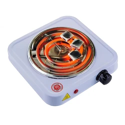 Portable Electric Iron Burner Single Stove Mini Hotplate Adjustable Temperature Furnace Home Kitchen Cook Coffee Heater