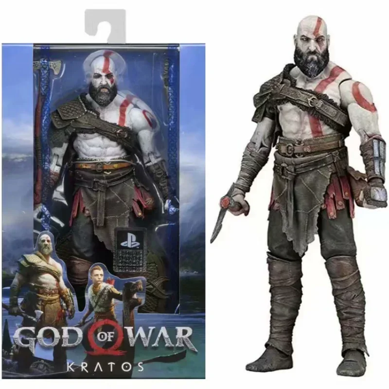 18cm NECA God of War Ghost of Sparta Kratos PVC Action Figure Statue Toy Gift Collection Doll Boy Children Holiday Gift