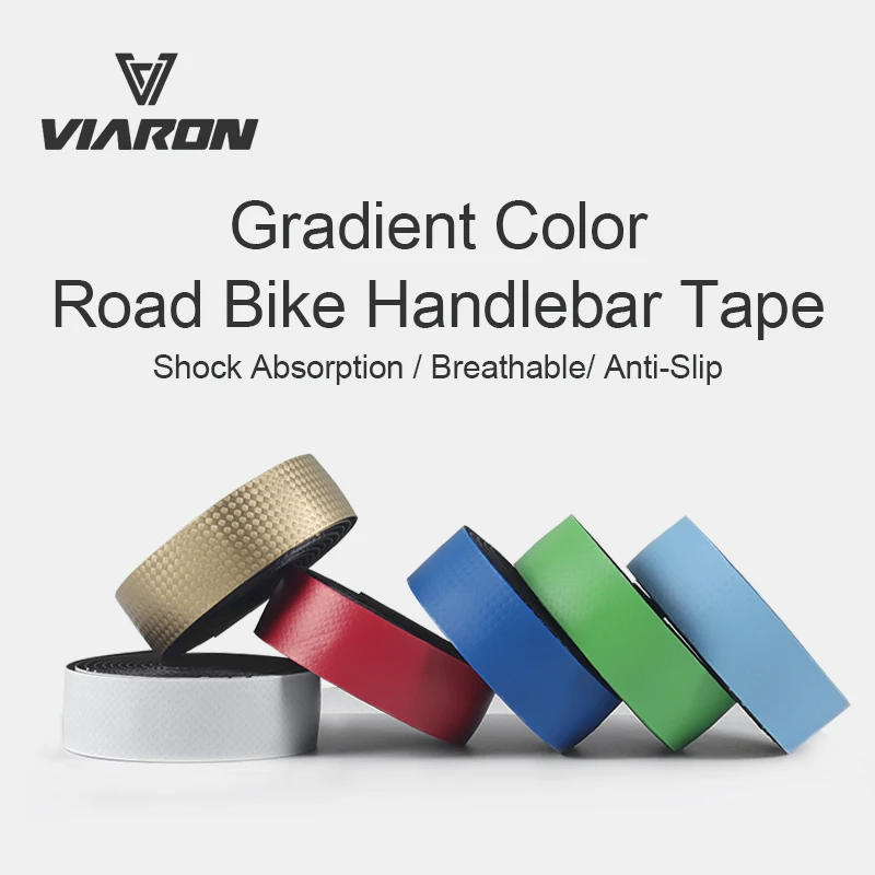 

VIARON road bike handlebar tape Anti-skid and shock absorbing Colourful gradient tape PU+EVA soft and breathable bike accessorie