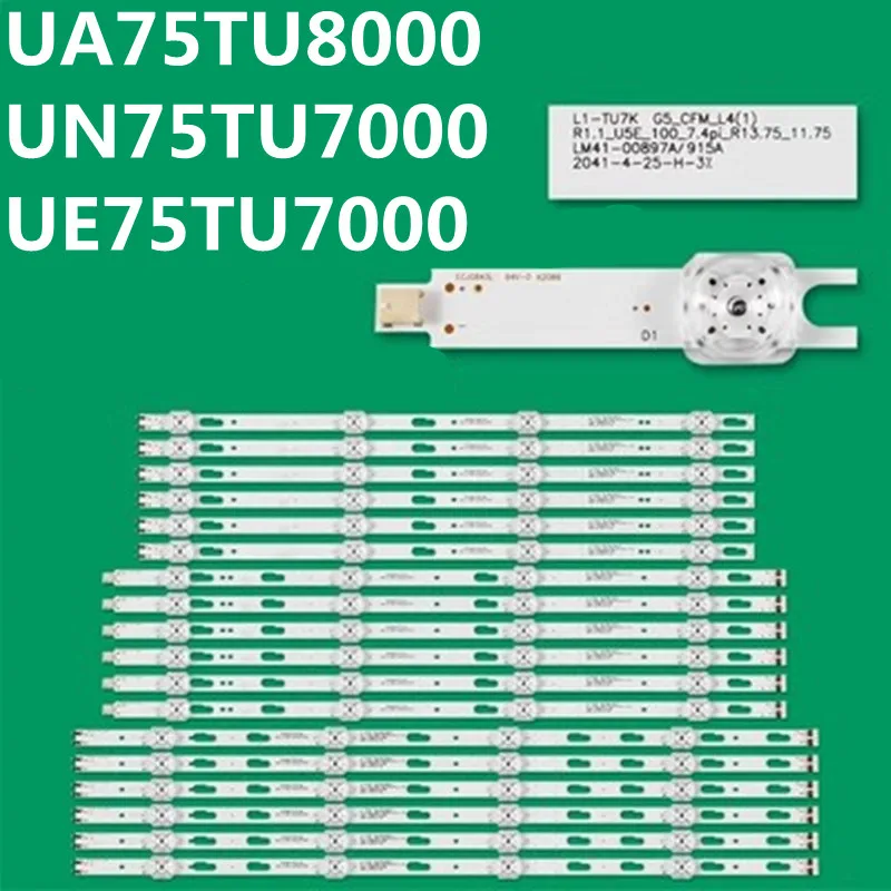 

LED Backlight Strip For UE75TU7020 UE75TU7100 UE75AU7105 UE75TU7125 75D3B4CY46213R 75D3B4CY55613M LM41-00897A 00898A 00899A