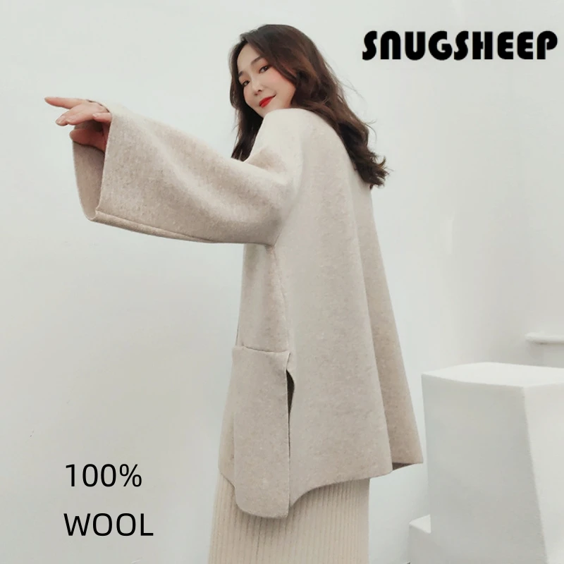 fashion wool sweater women cardigan winter clothes woman coat luxury jacket womens vintage oversized sweaters style designer new