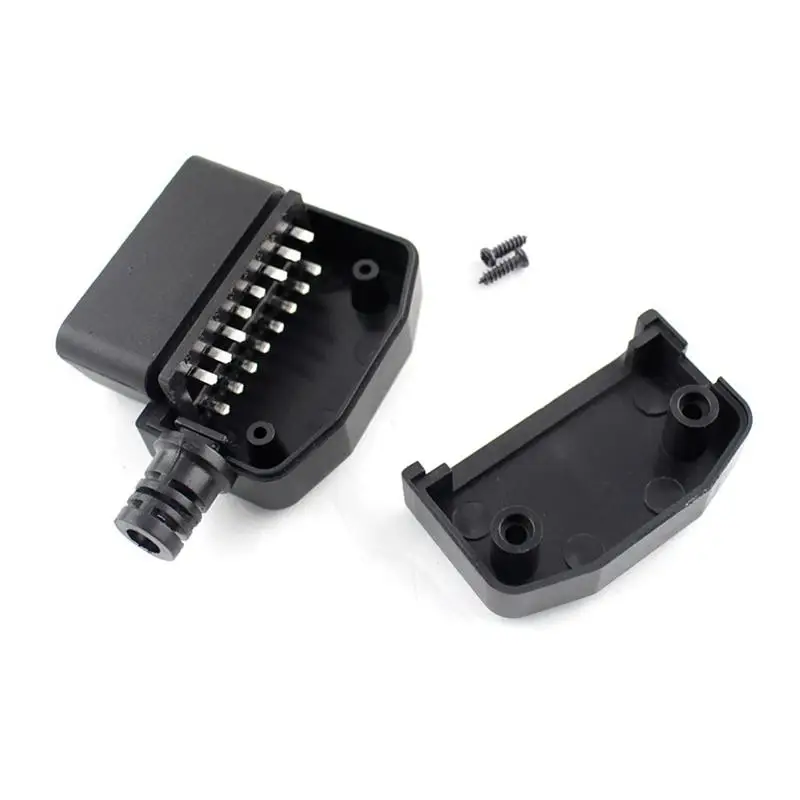 ~L Type 16 Pin Male Auto Car Connector Cable Wire Sockets Connector Plug With Shell And Screw