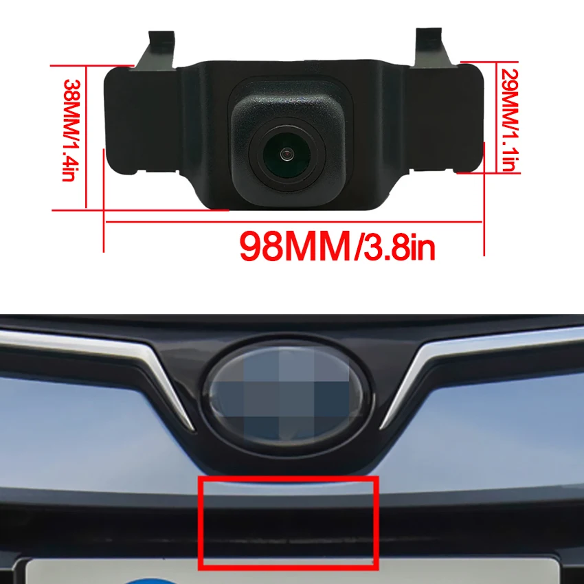 CCD AHD 1080P Vehicle Front Logo Install Front View Camera For Toyota Corolla Hybrid E210 2018~2021 2022