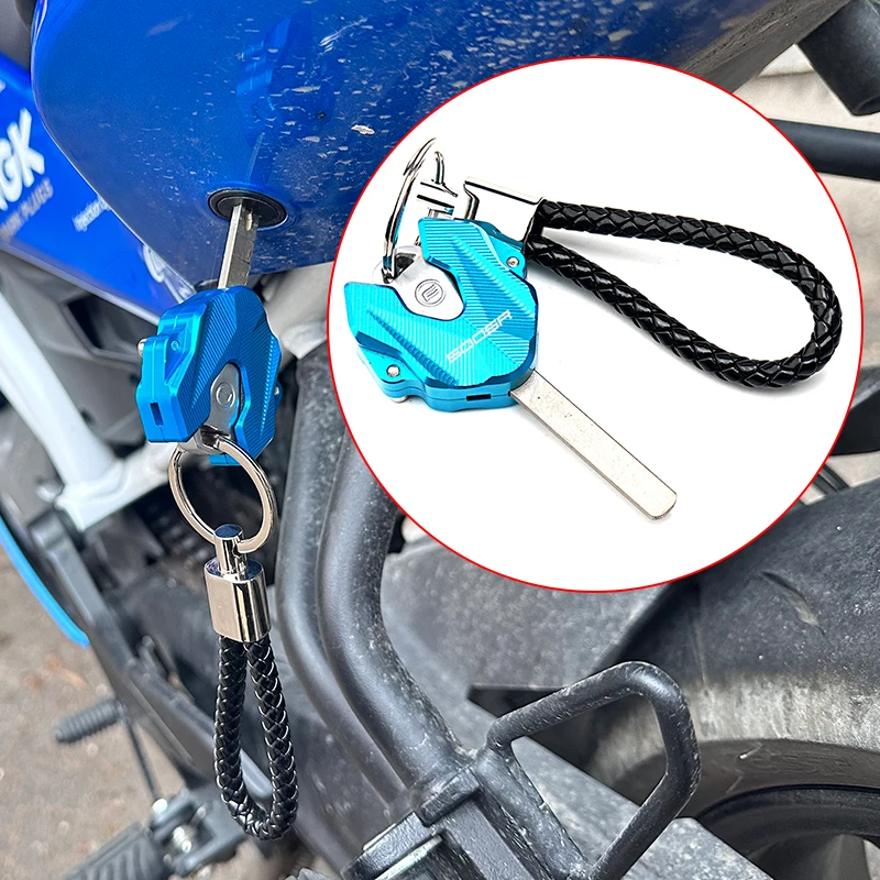 ل CFMOTO 500SR VOOM SR500 500-SR VOOM 2024-2026 + اكسسوارات دراجة نارية CNC المفاتيح حالة قذيفة وسلسلة المفاتيح حلقة رئيسية #1