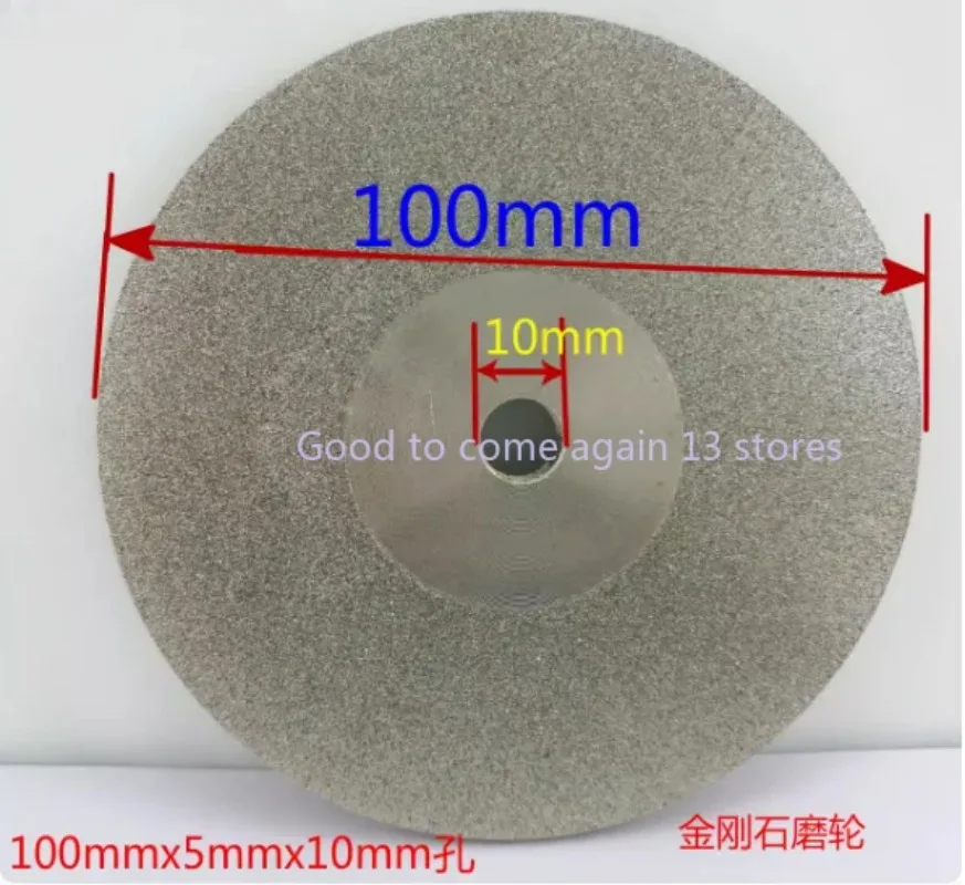 1pcs Double Sided Diamond Disk Lapidary Grinding Disc Wheel 100mm 4 Inch x10mm Ceramic Gemstone Alloy Rotary Abrasive Tools