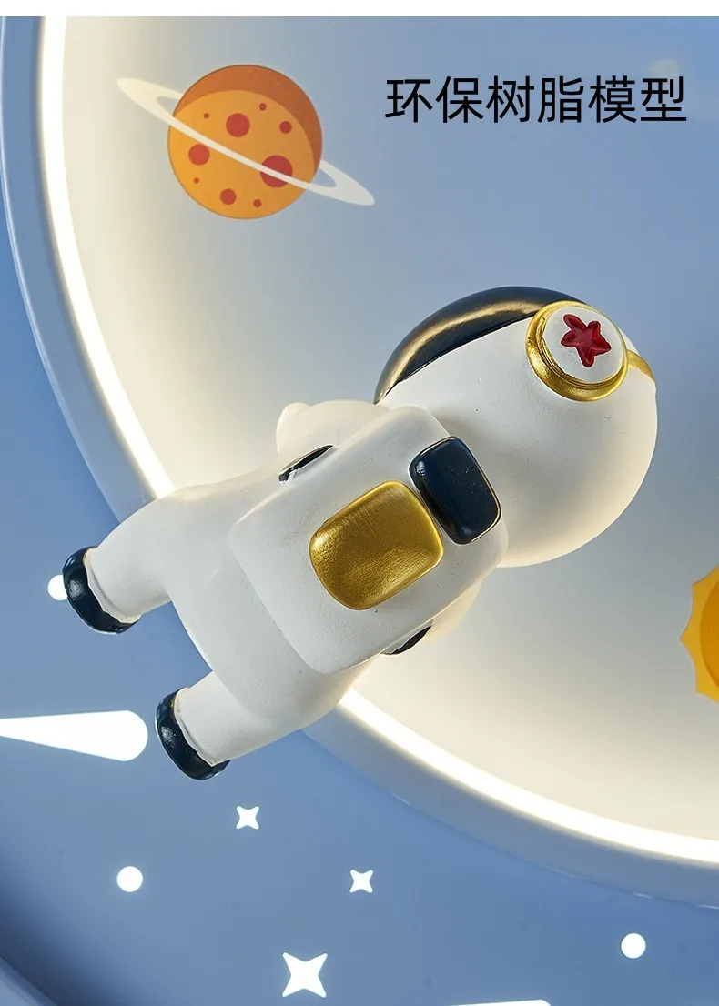 

Светодиодный потолочный светильник в виде астронавта, современная лампа на потолок для детской комнаты, спальни, мальчиков, милый мультяшный декор, детская люстра в виде Луны, планеты