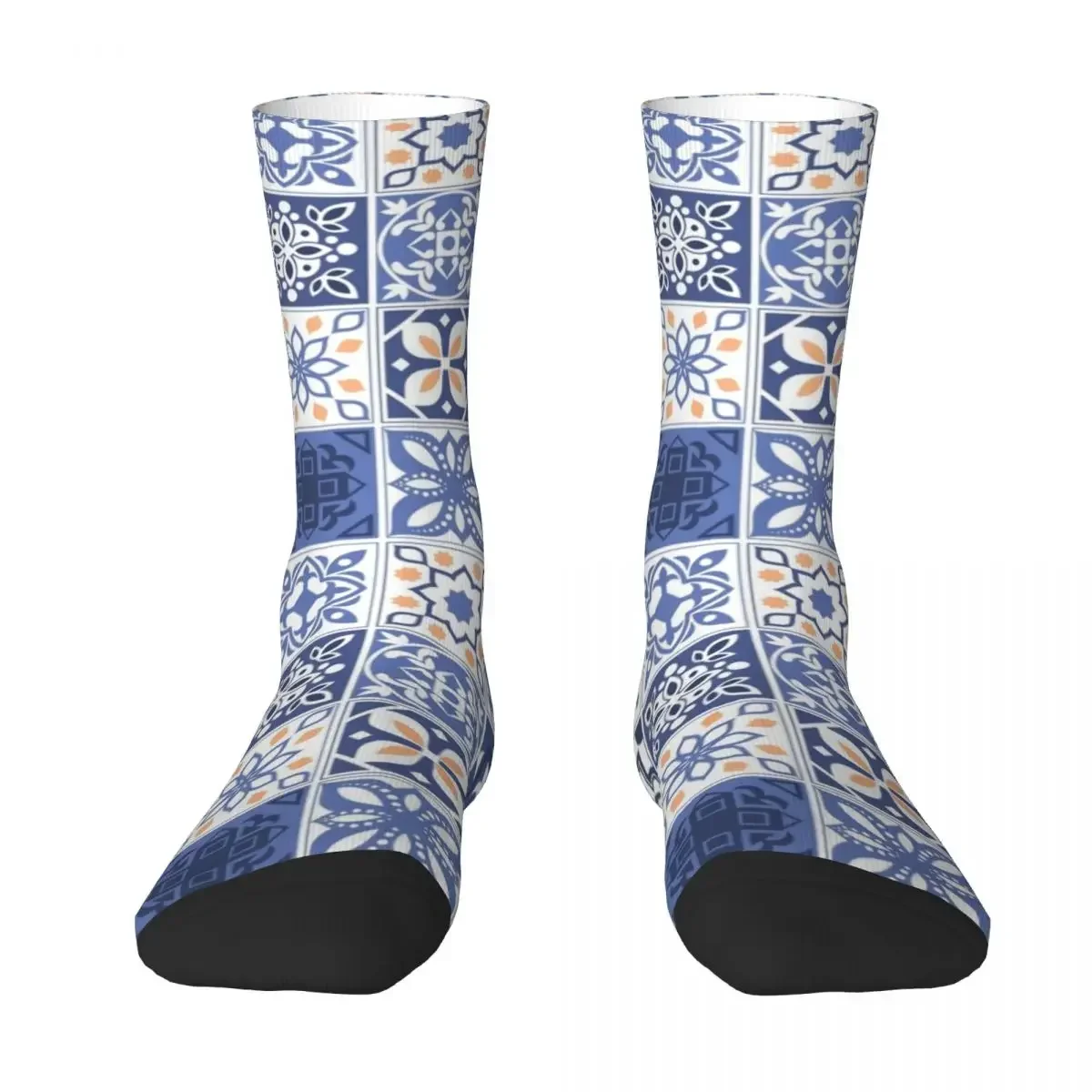 

Portuguese Tiles Socks Harajuku Super Soft Stockings All Season Long Socks Accessories for Man's Woman's Birthday Present