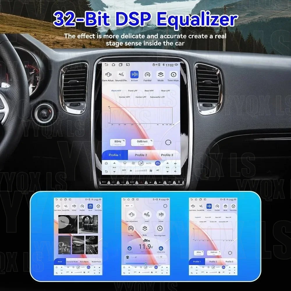 Upgrade Wireless CarPlay Android14 Auto Car Radio For Dodge Durango 2014-2020 GPS Navigation Multimedia Player Auto Stereo Media