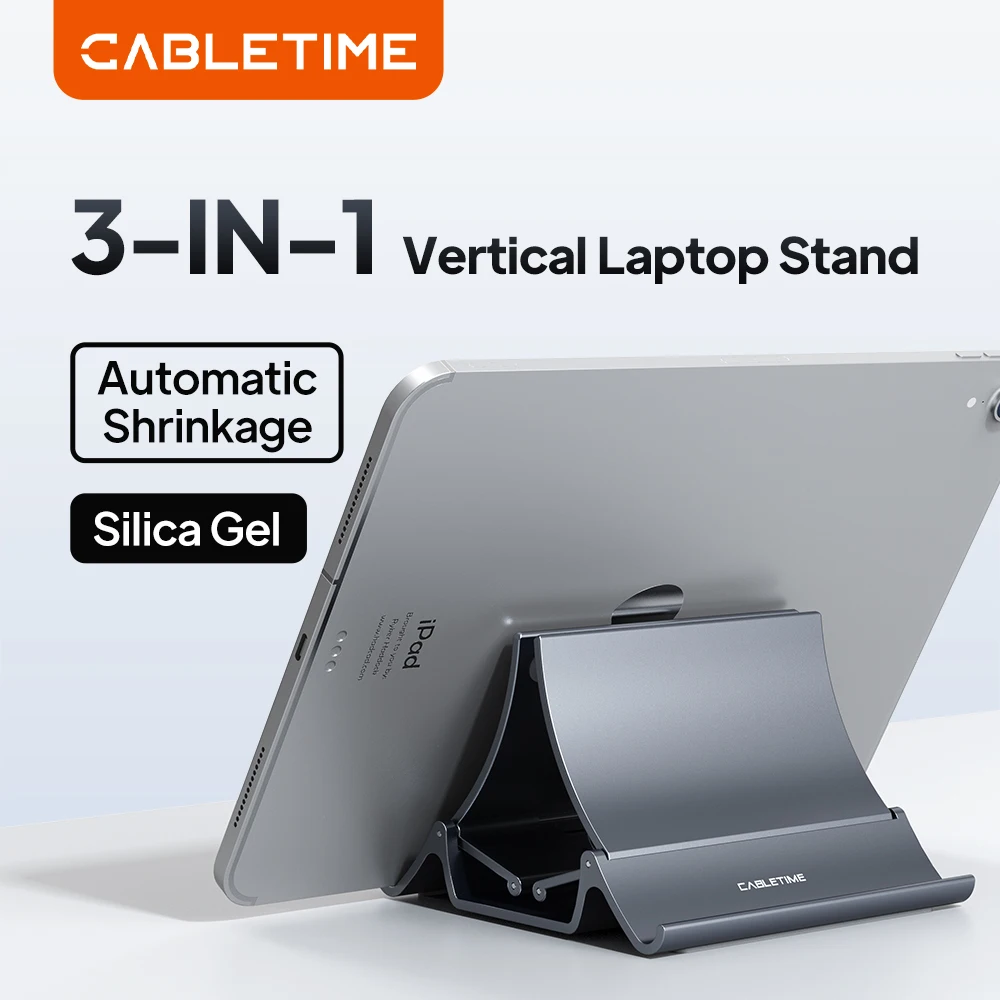 3 in 1 Vertical Laptop Stand with Anti Shaking