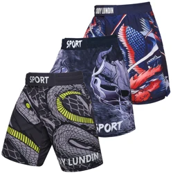 Cody Lundin Snake Print Grappling Shorts Custom Anime Boxing Pants for Men Bjj No Gi Kickboxing Mma Uniform Martial Arts Shorts