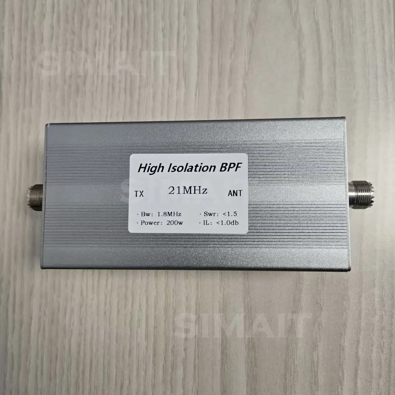 BPF-21M-200WM-plus High-Power Shortwave Band Pass Filter | 200W, High Isolation, Narrowband for Contest/Field Use
