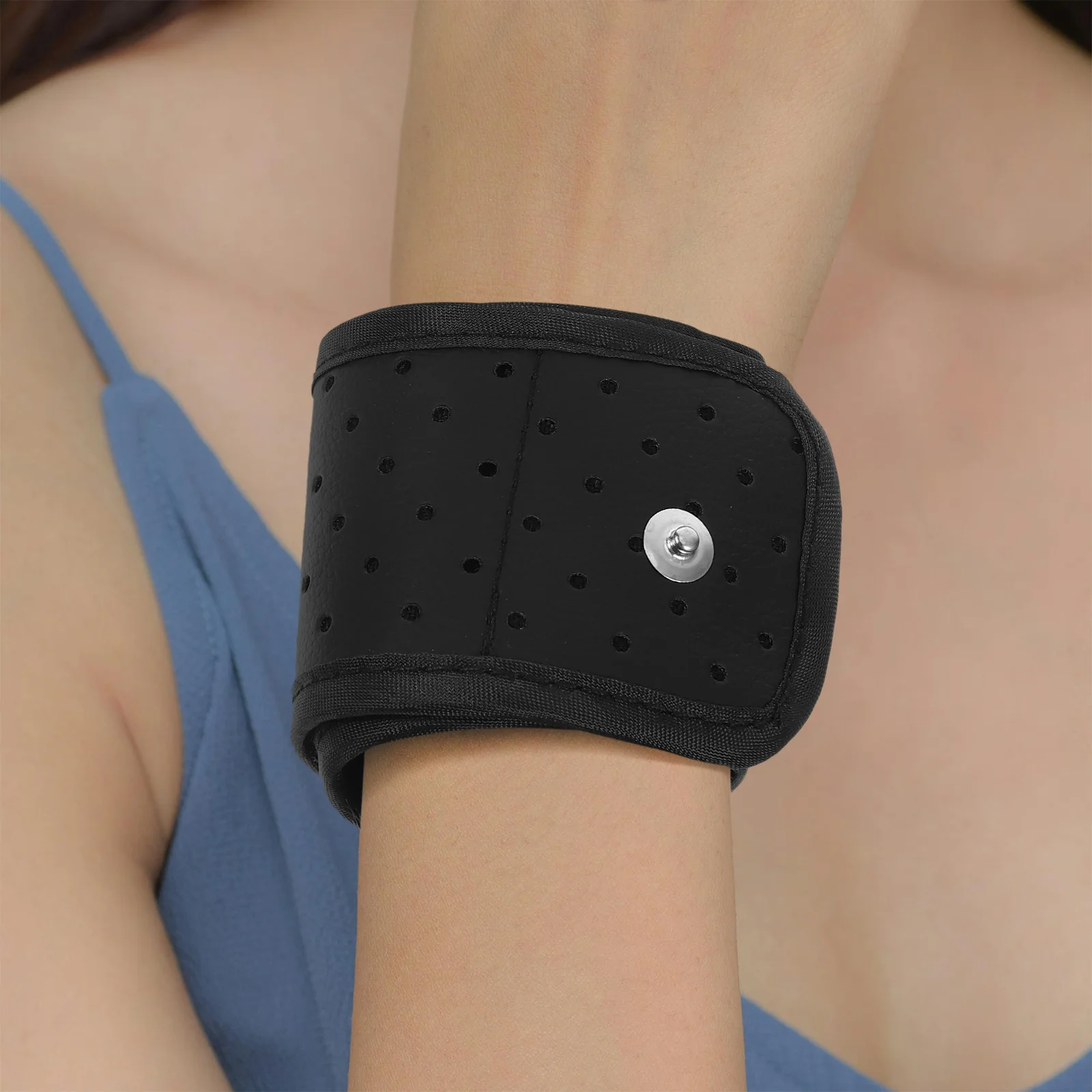 

Grounding Therapy Wristband Black Flexible Earthing Band for Comfortable All-Day Wear and Enhanced Sleep Quality Ground Strap