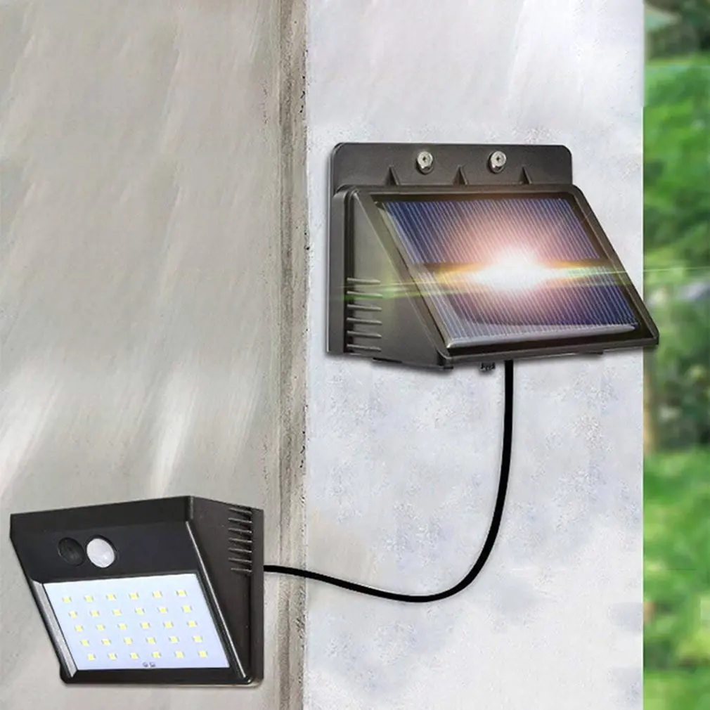 30 LED Solar Light Human Body Induction PIR Motion Sensor Wall Light Garden Street Lamp Induction Light Outdoor Lighting